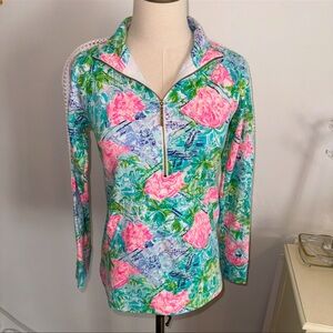 Lilly Pulitzer Women’s XS Skipper Popover Jacket 1/2
Zip Cotton Blend Pullover